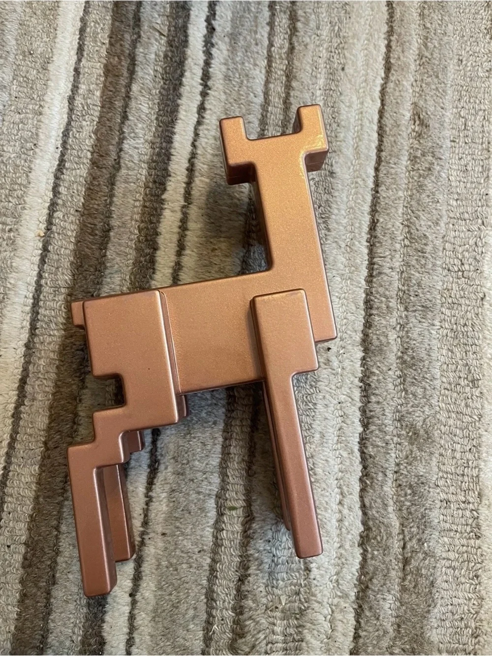 IKEA Rose Gold Deer Figurine Painted Cubist Design Monika Mulder Reindeer